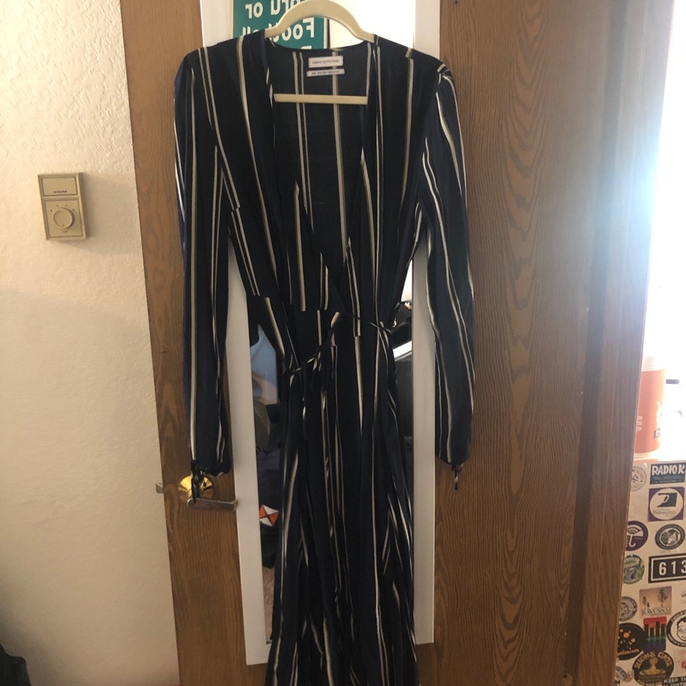 Long Sleeve Wrap Dress
